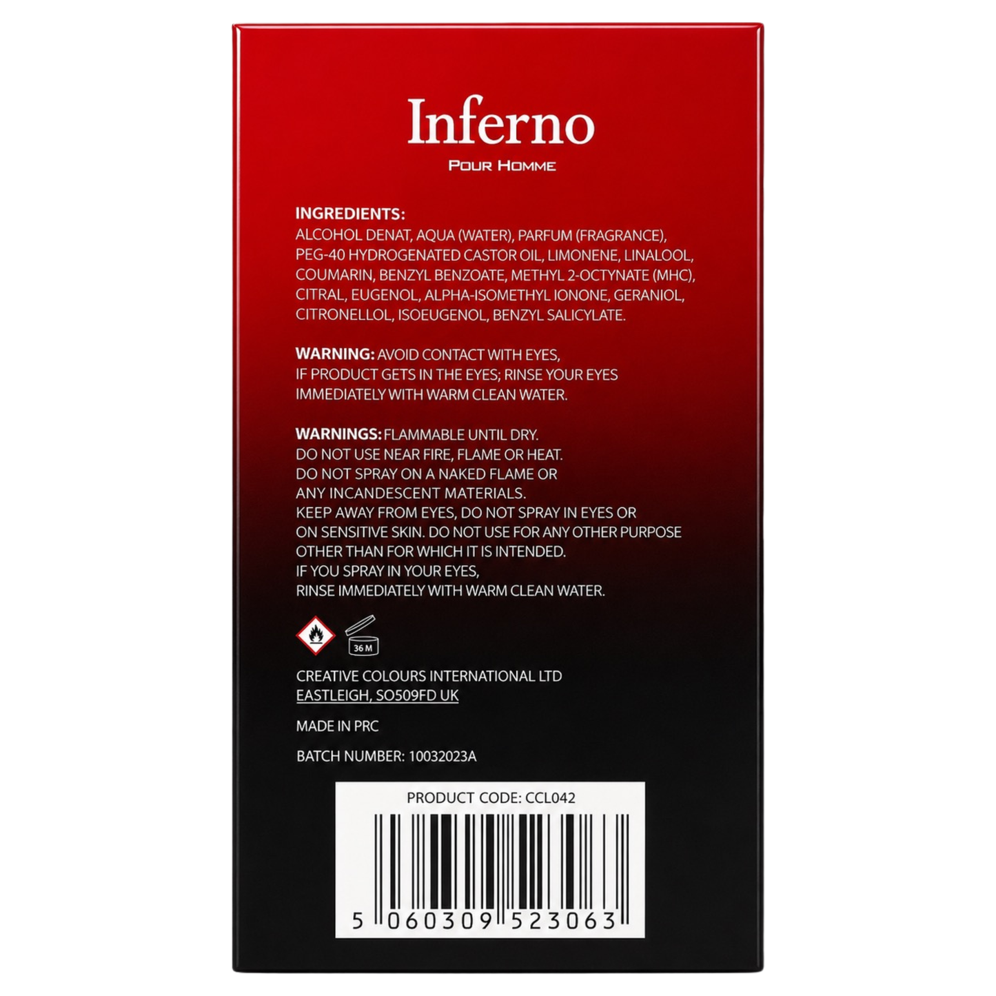 Inferno - Inspired By Fahrenheit